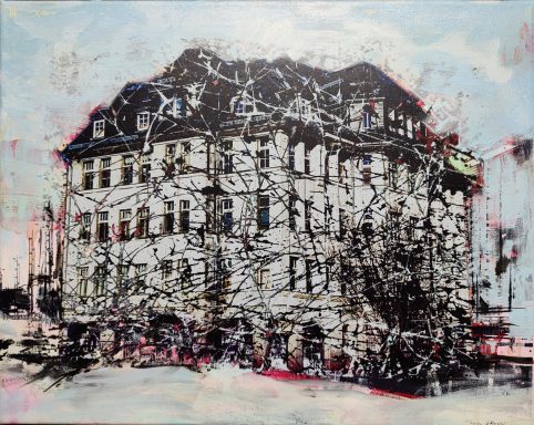 Struktur, Mischtechnik auf Leinwand