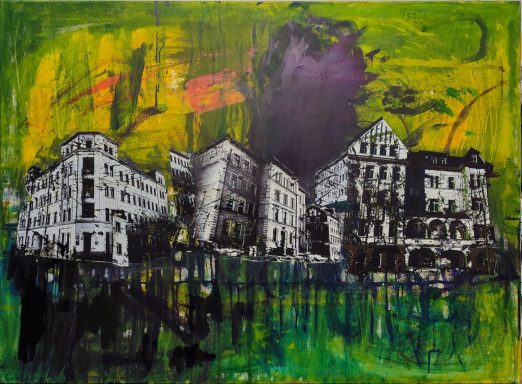 Perspektiven, Mischtechnik auf Leinwand